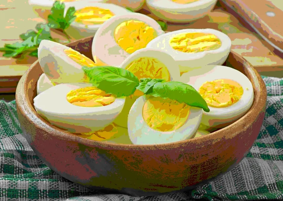 Продукты для иммунитета: яйца.